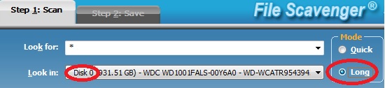 Scan a drive restored to factory settings with File Scavenger